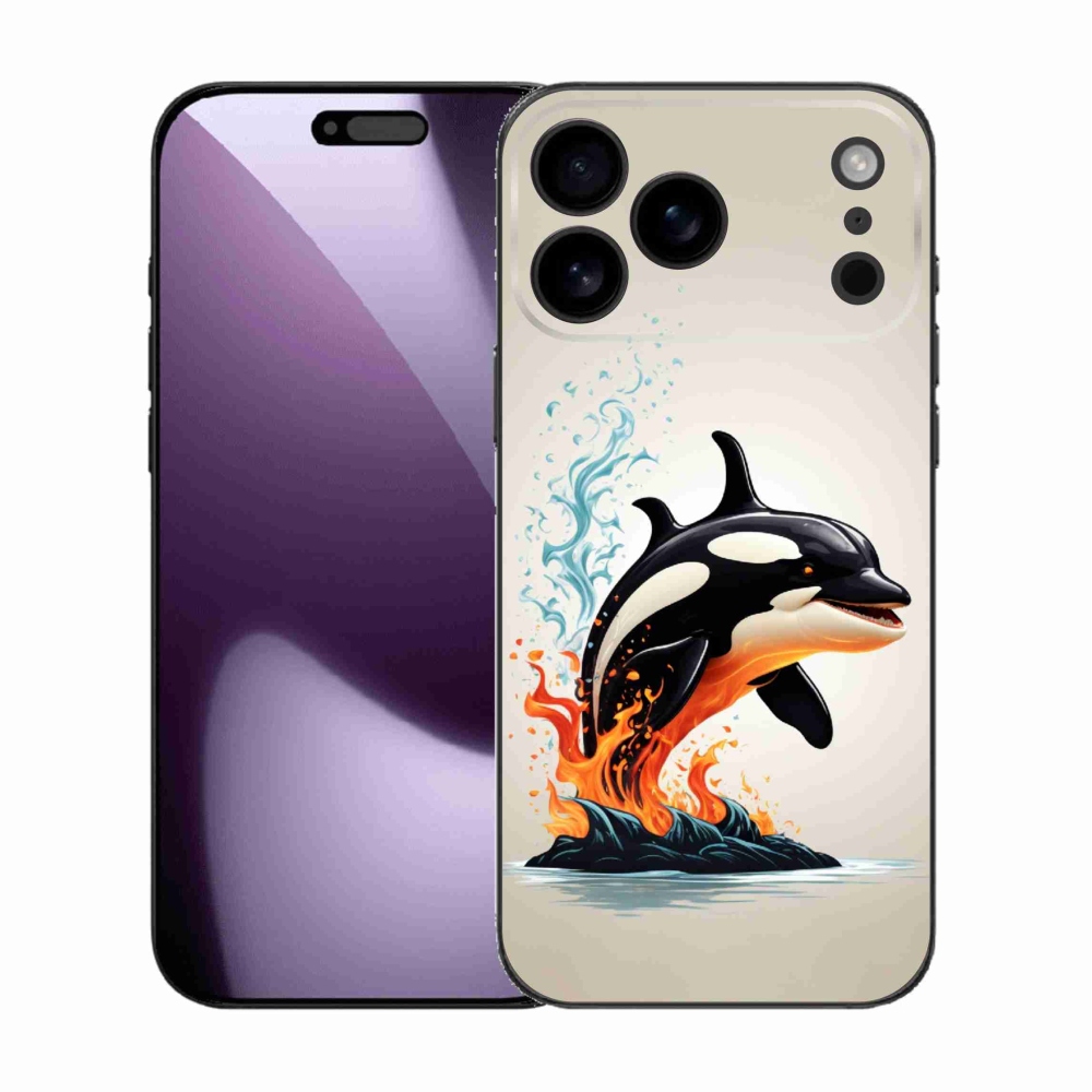 Gélový kryt mmCase na iPhone 17 Pro Max - kosatka