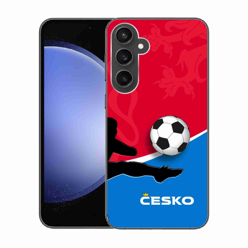 Gélový kryt mmCase na Samsung Galaxy S23 FE - futbal Česko 2