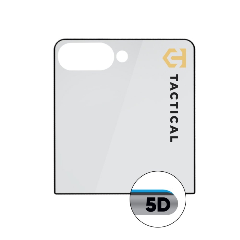Taktický sklenený štít 5D sklo (vonkajšie) pre Samsung Galaxy Z Flip 7 Black