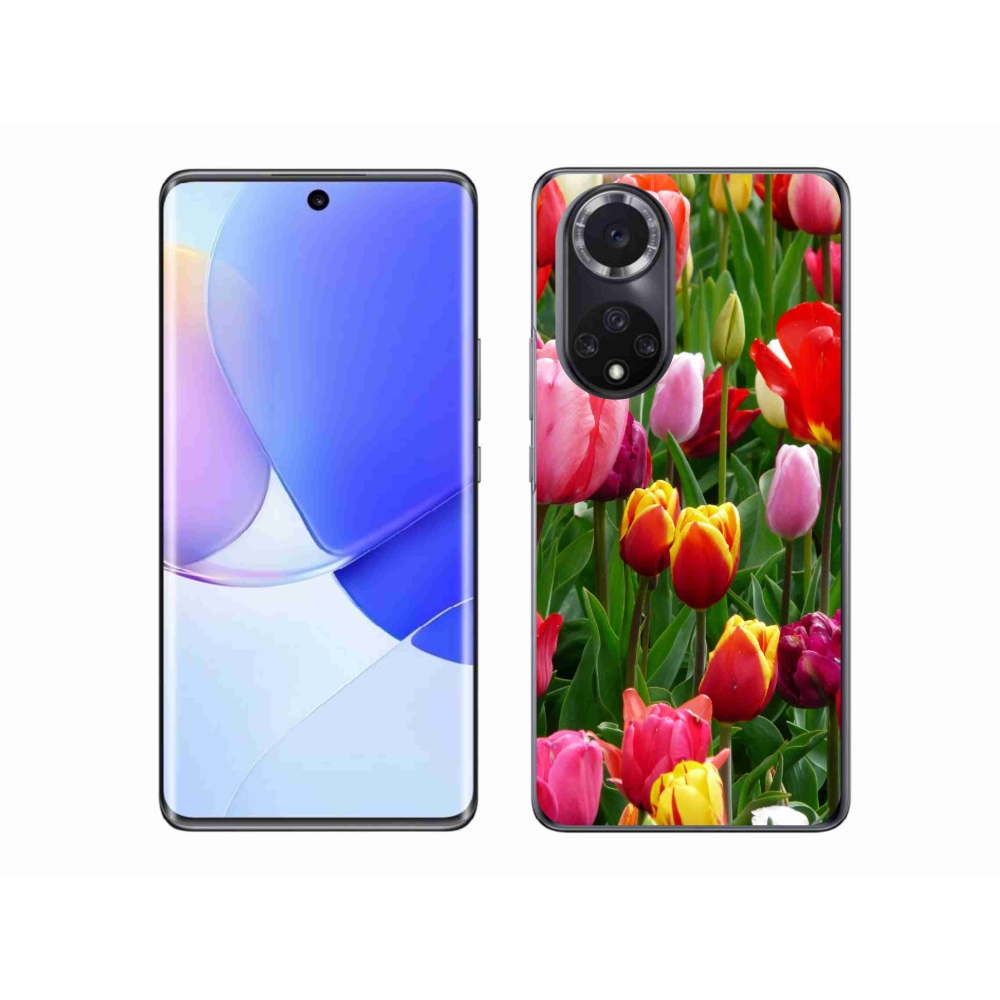 Gelový kryt mmCase na Huawei Nova 9 - tulipány