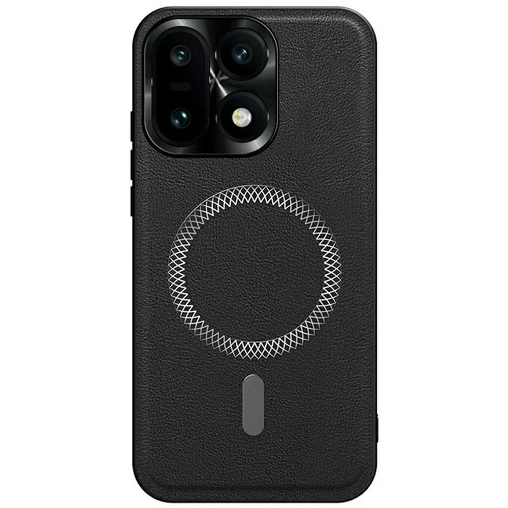 Equip gélový obal s umelou kožou a MagSafe na OnePlus 15 5G - čierny