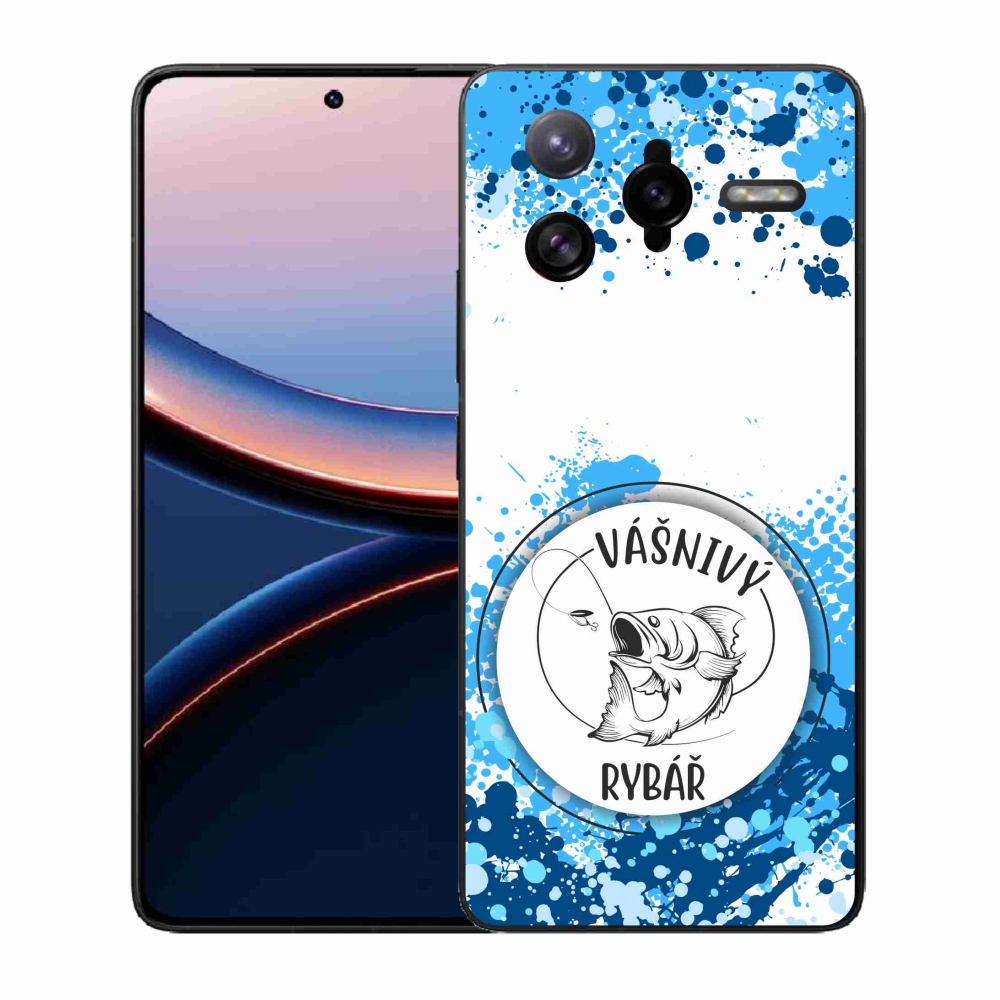 Gélový kryt mmCase na Xiaomi Poco F7 Ultra - vášnivý rybár biele pozadie