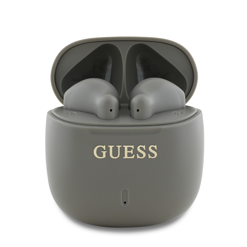 Guess Printed Classic Logo TWS Bezdrôtové Slúchadlá Taupe