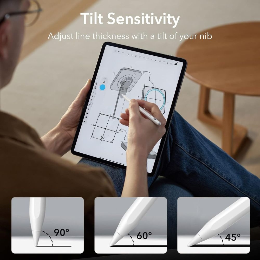 ESR Digital Magnetic stylus pero pre iPad - biele