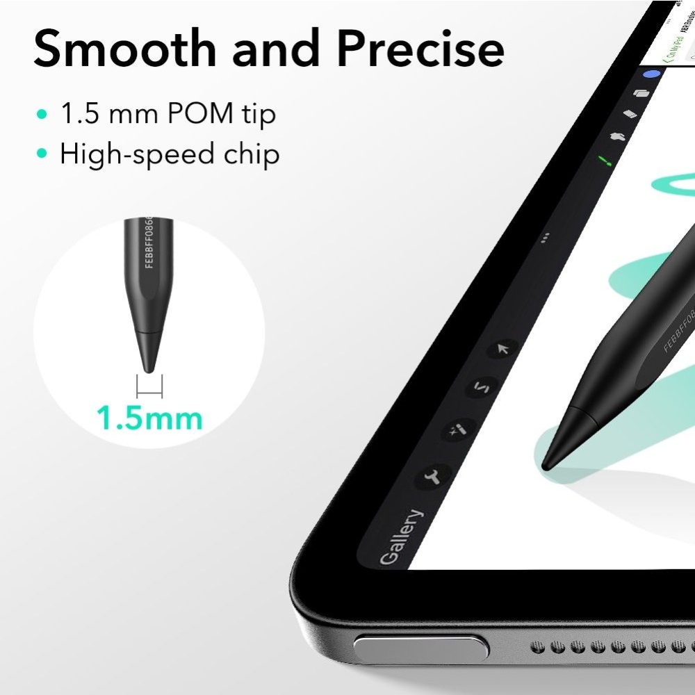 ESR Geo Digital stylus pero pre iPad - čierne