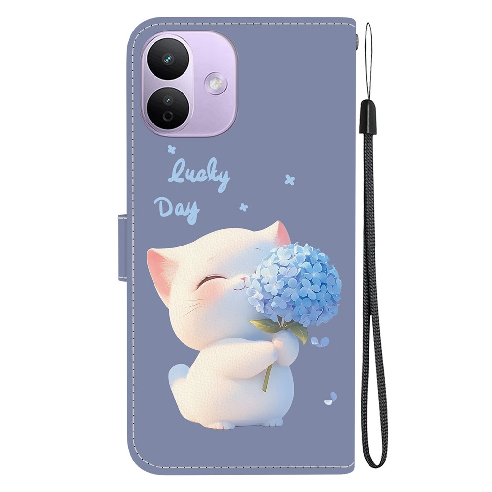 Essent knižkové puzdro na Xiaomi Redmi Note 17 Pro 5G - mačiatko s kvetinou