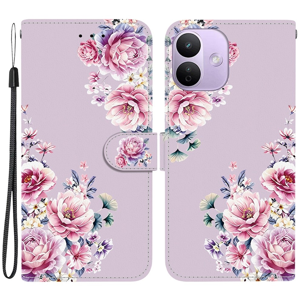 Essent knižkové puzdro na Xiaomi Redmi Note 17 Pro 5G - kvety pivonky