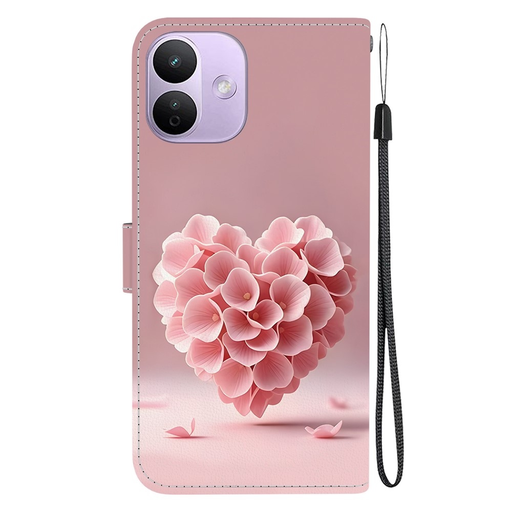 Essent knižkové puzdro na Xiaomi Redmi Note 17 Pro 5G - srdce z kvetov