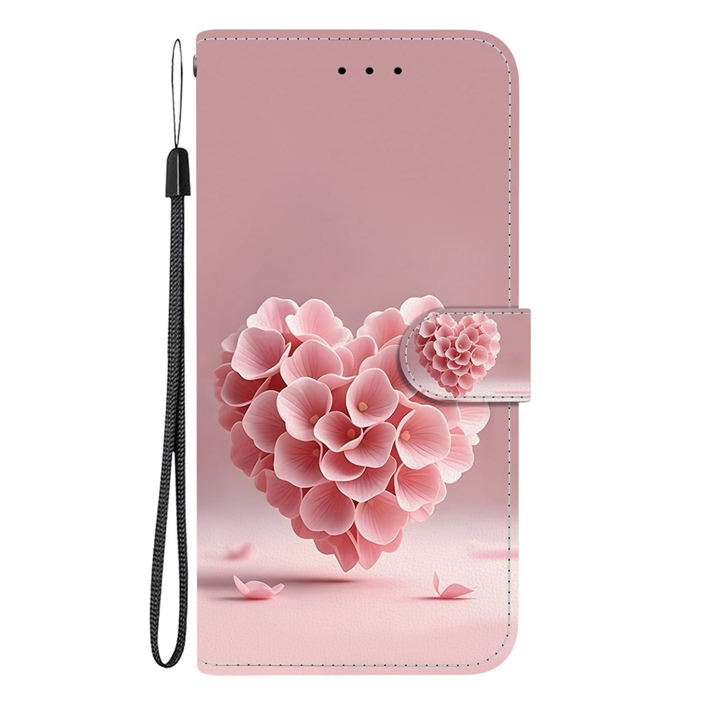 Essent knižkové puzdro na Xiaomi Redmi Note 17 Pro 5G - srdce z kvetov