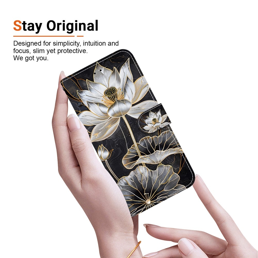 Essent knižkové puzdro na Xiaomi Redmi Note 17 Pro 5G - zlatý lotus