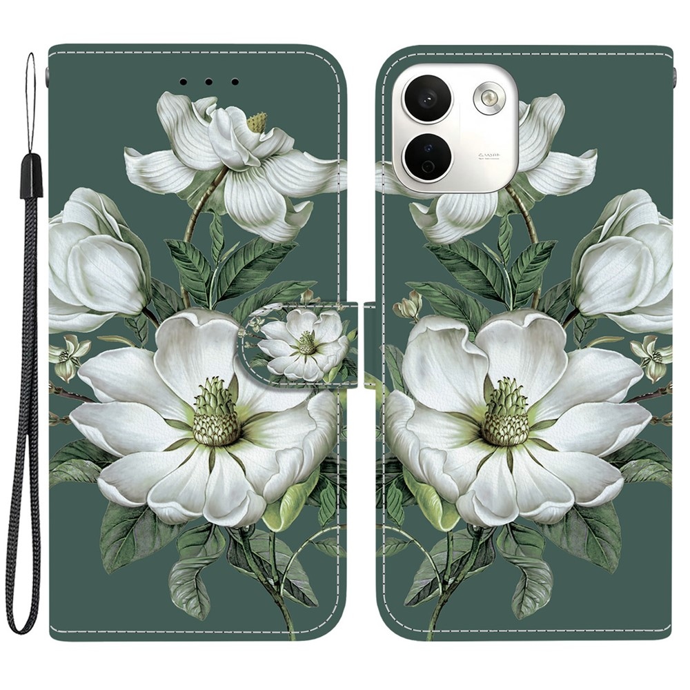 Essent knižkové púzdro na Xiaomi Redmi Note 17 Pro Max 5G - biele kvety