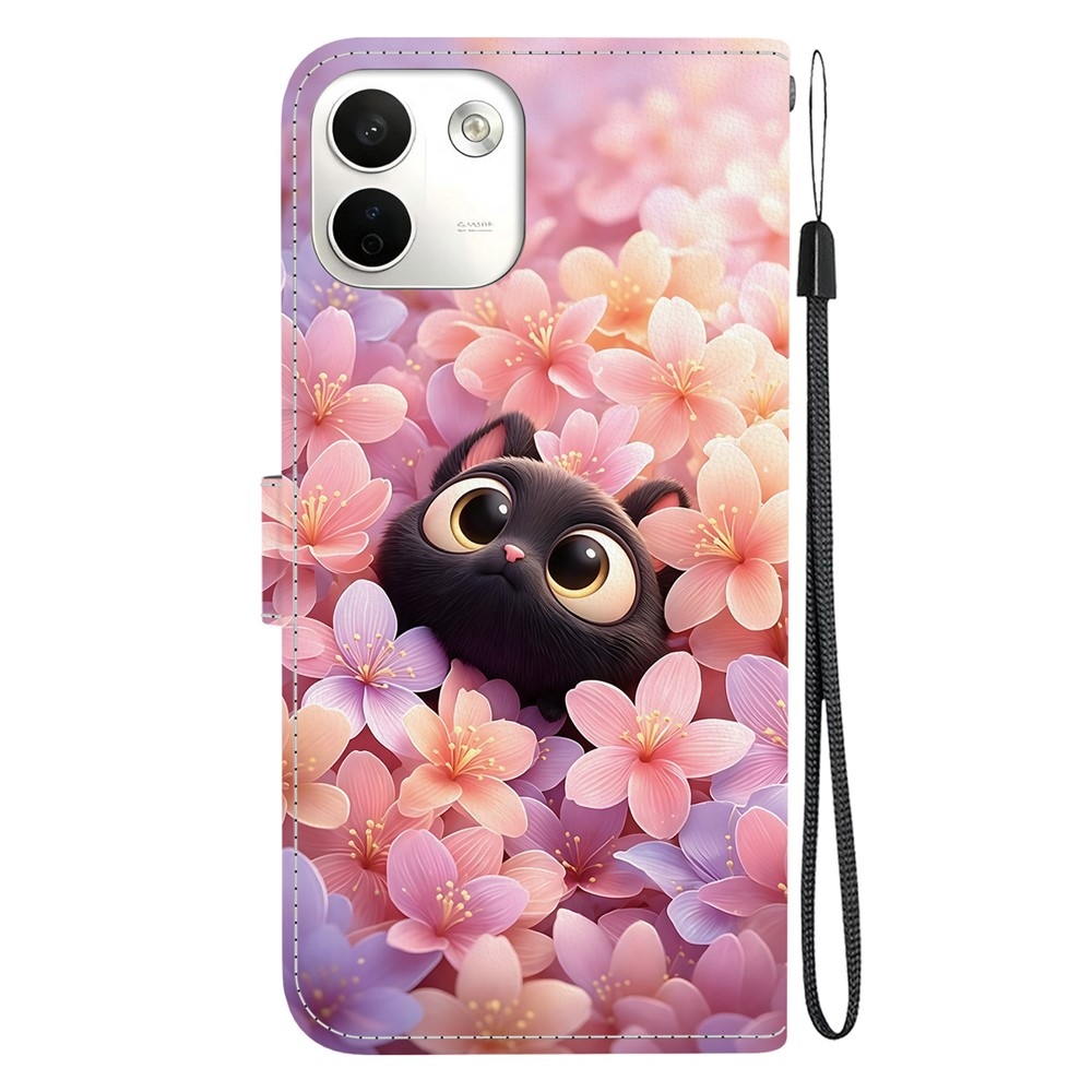 Essent knižkové púzdro na Xiaomi Redmi Note 17 Pro Max 5G - mačka a kvety