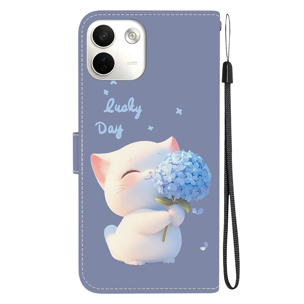 Essent knižkové puzdro na Xiaomi Redmi Note 17 Pro Max 5G - mačiatko s kvetinou