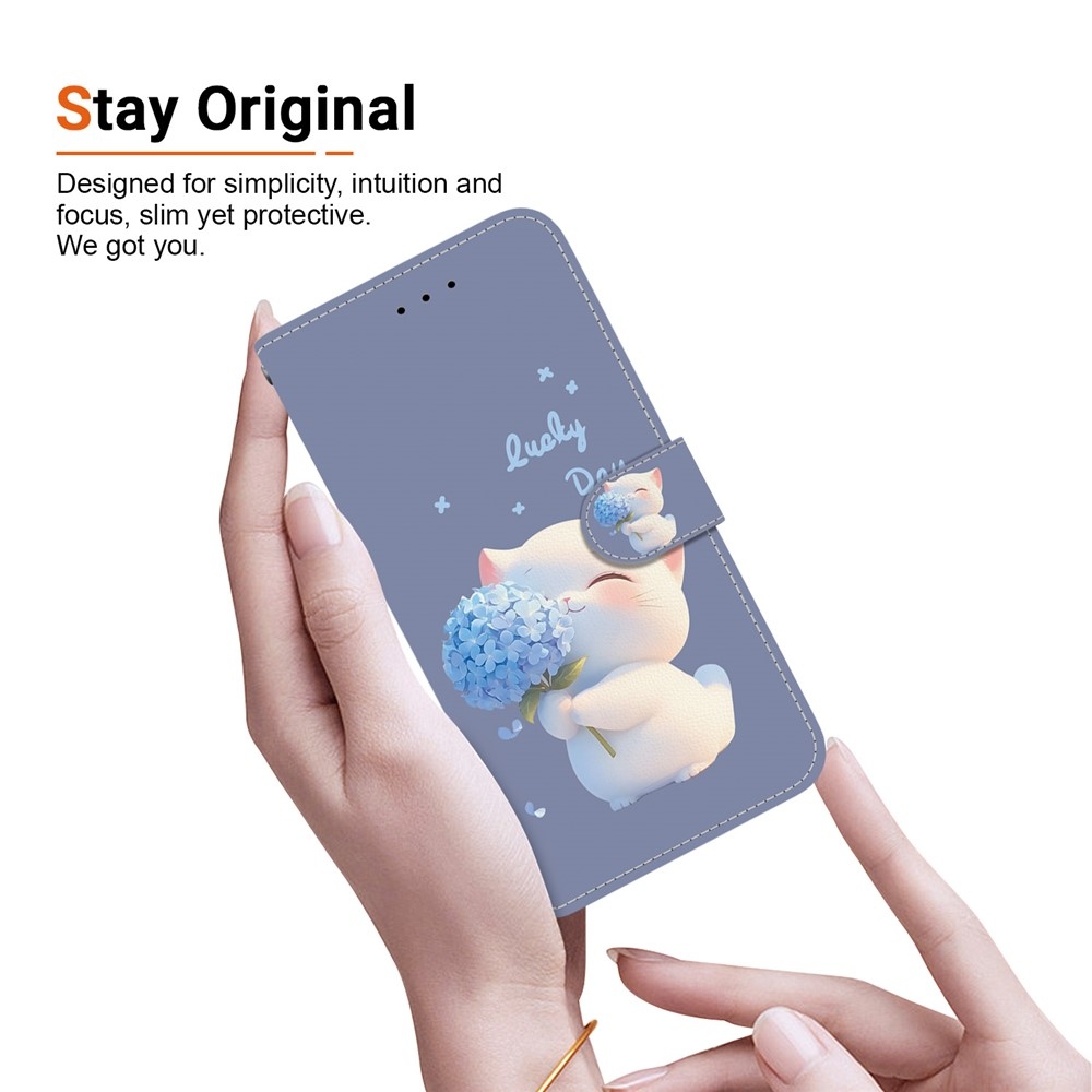 Essent knižkové puzdro na Xiaomi Redmi Note 17 Pro Max 5G - mačiatko s kvetinou