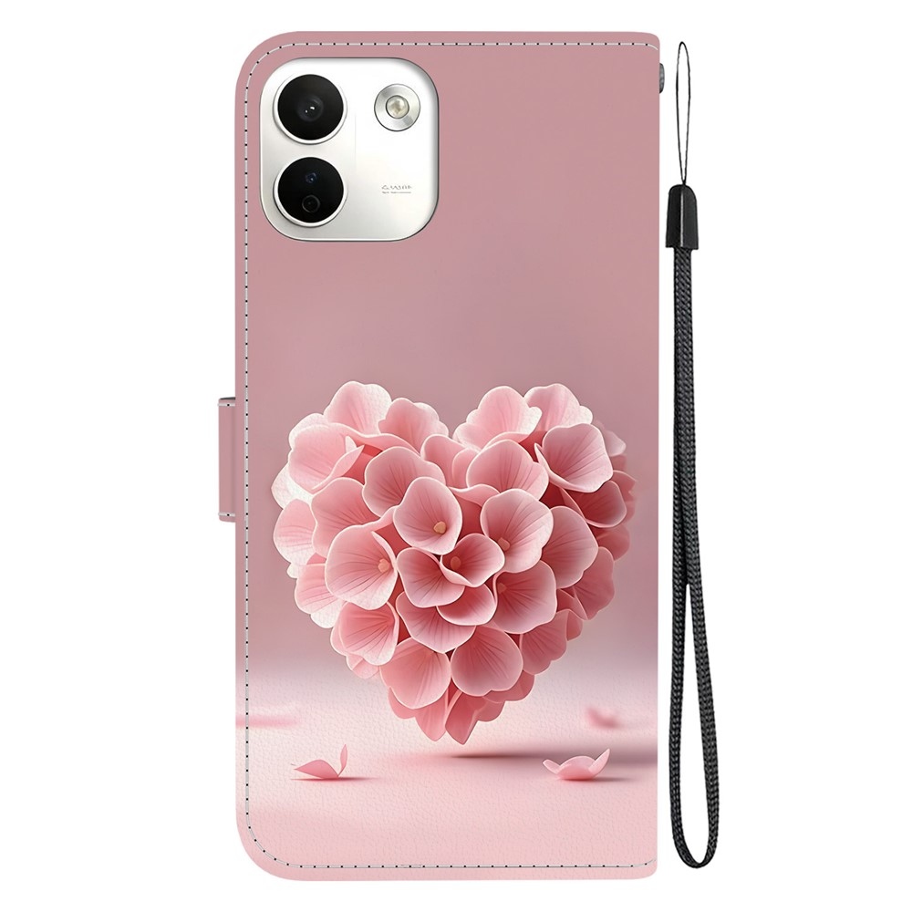 Essent knižkové puzdro na Xiaomi Redmi Note 17 Pro Max 5G - srdce z kvetov