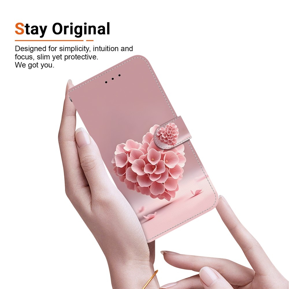 Essent knižkové puzdro na Xiaomi Redmi Note 17 Pro Max 5G - srdce z kvetov