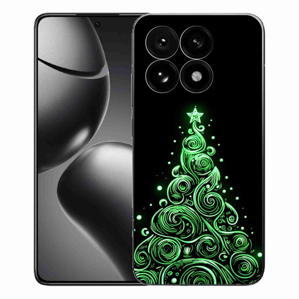 Gélový kryt mmCase na Xiaomi 15T - neónový vianočný stromček 3