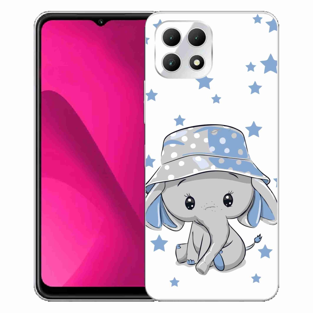 Gélový kryt mmCase na T-Mobile T Phone 2 - modrý slon