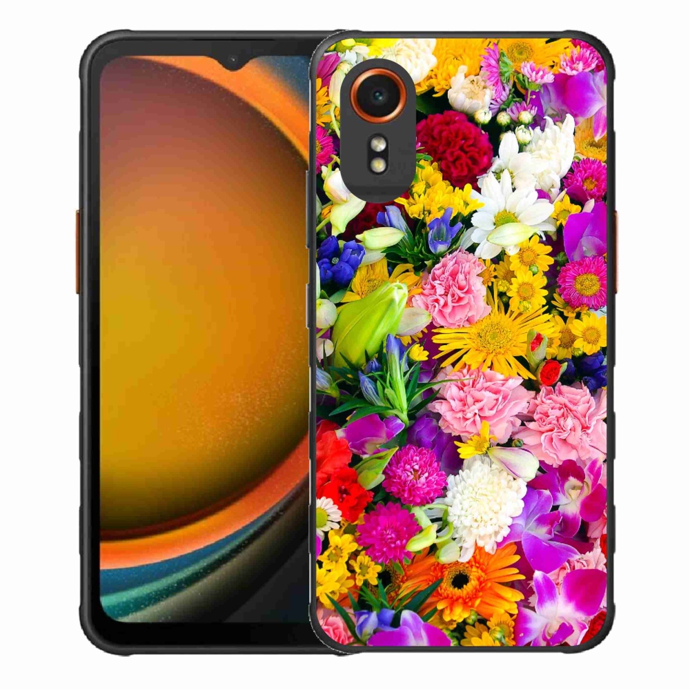 Gélový kryt mmCase na Samsung Galaxy Xcover 7 - kvety 12