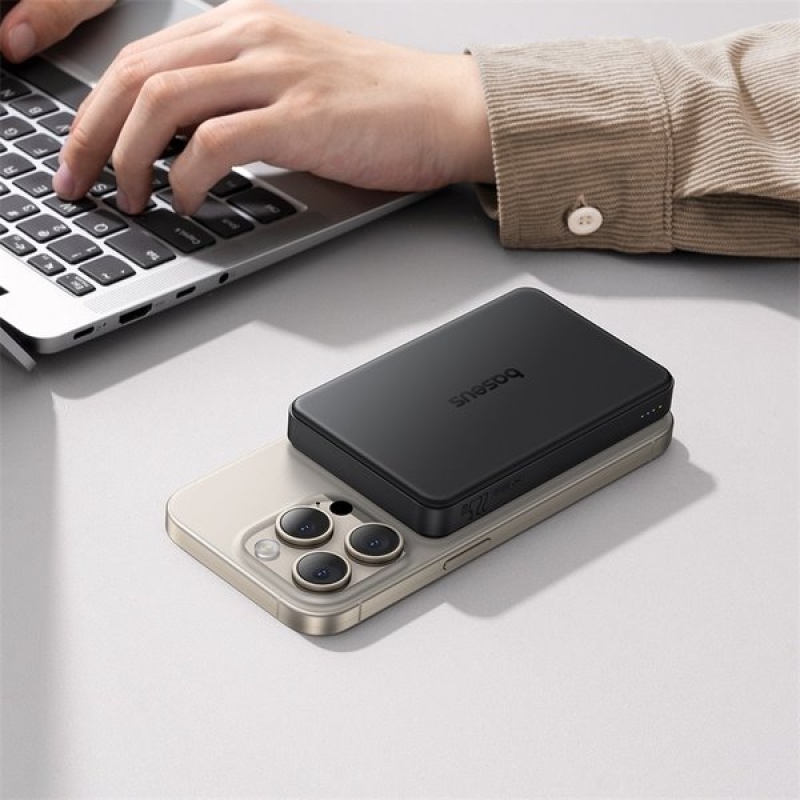 Baseus Airpow 2 22,5W Qi2 magnetická powerbanka 10000mAh Cosmic Black