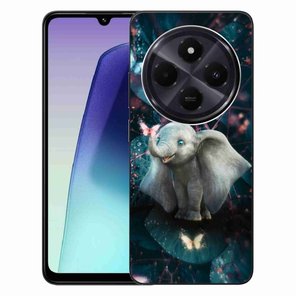 Gélový kryt mmCase na Xiaomi Redmi 14C/Poco C75 - roztomilý slon