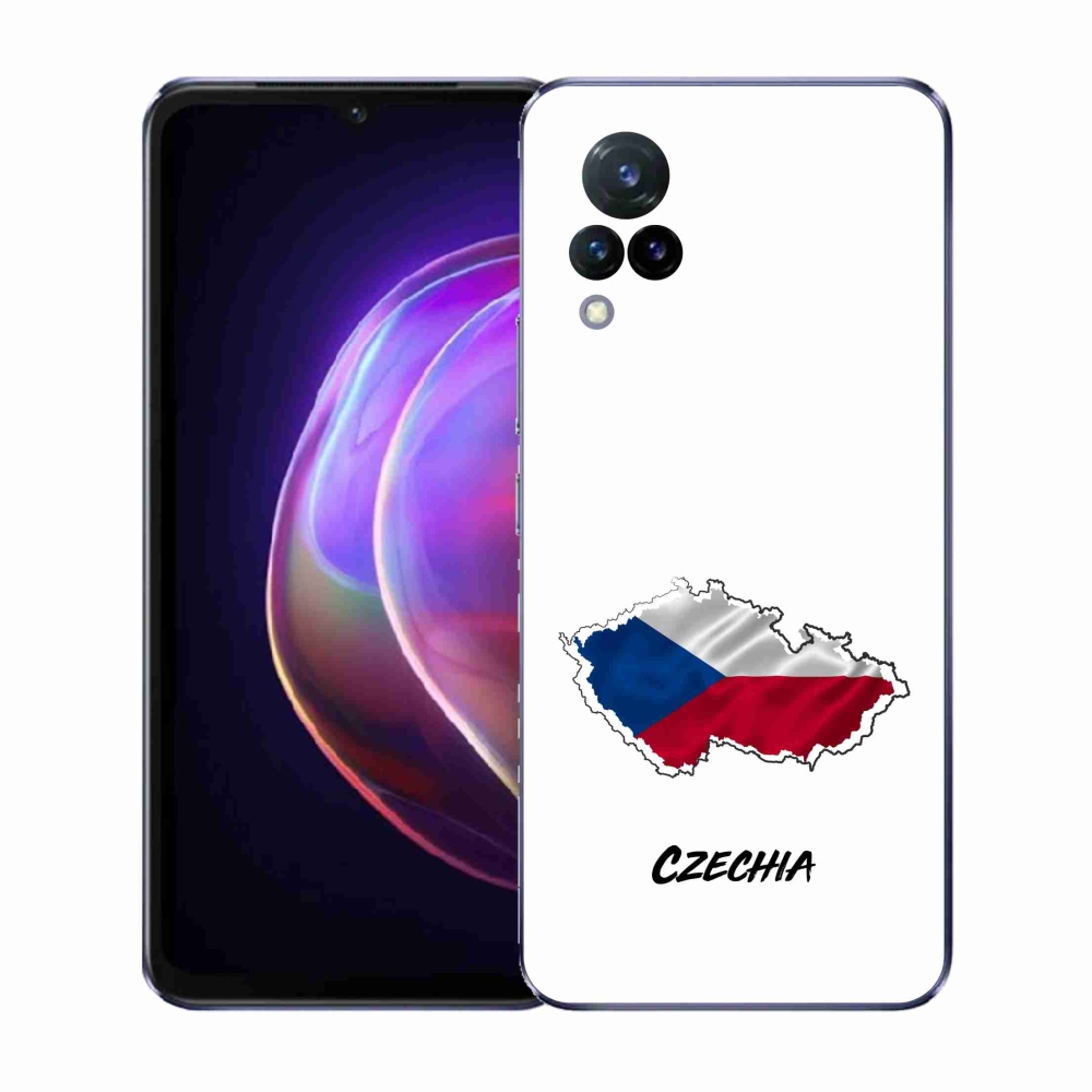 Gélový kryt mmCase na Vivo V21 4G/5G - Czechia biele pozadie