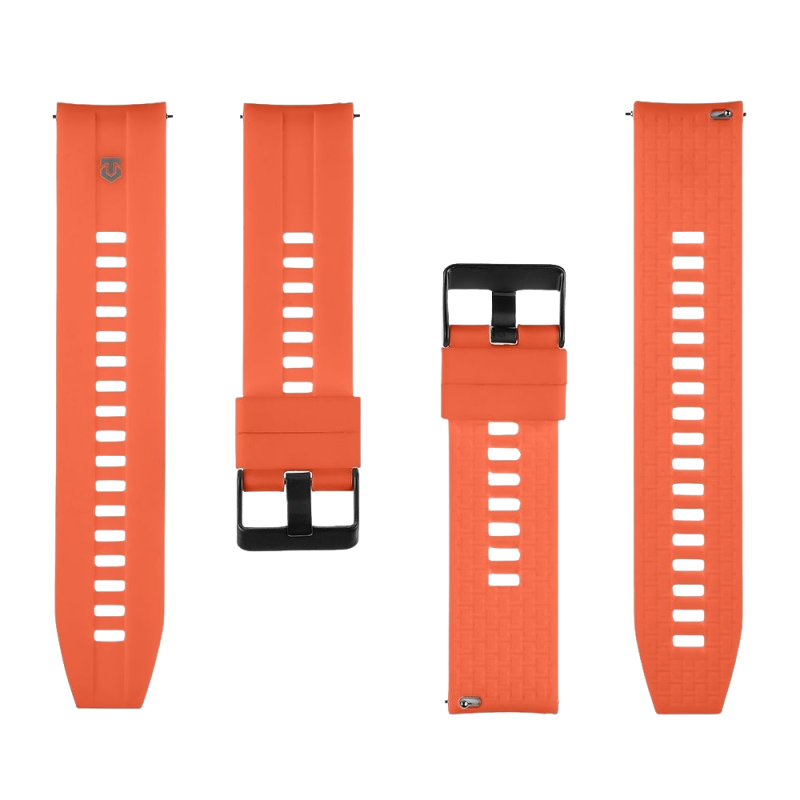 Taktický rýchloupínací silikónový remienok 24 mm oranžový