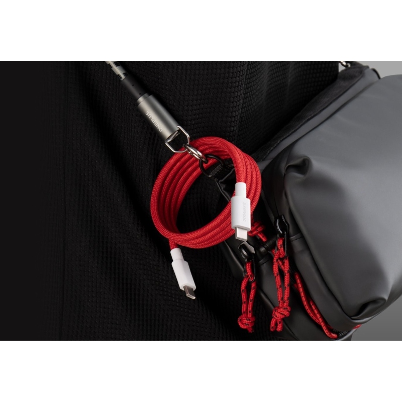 OnePlus SUPERVOOC Charge USB-C/USB-C Dátový Magnetický Kábel 10A 1,2m Red