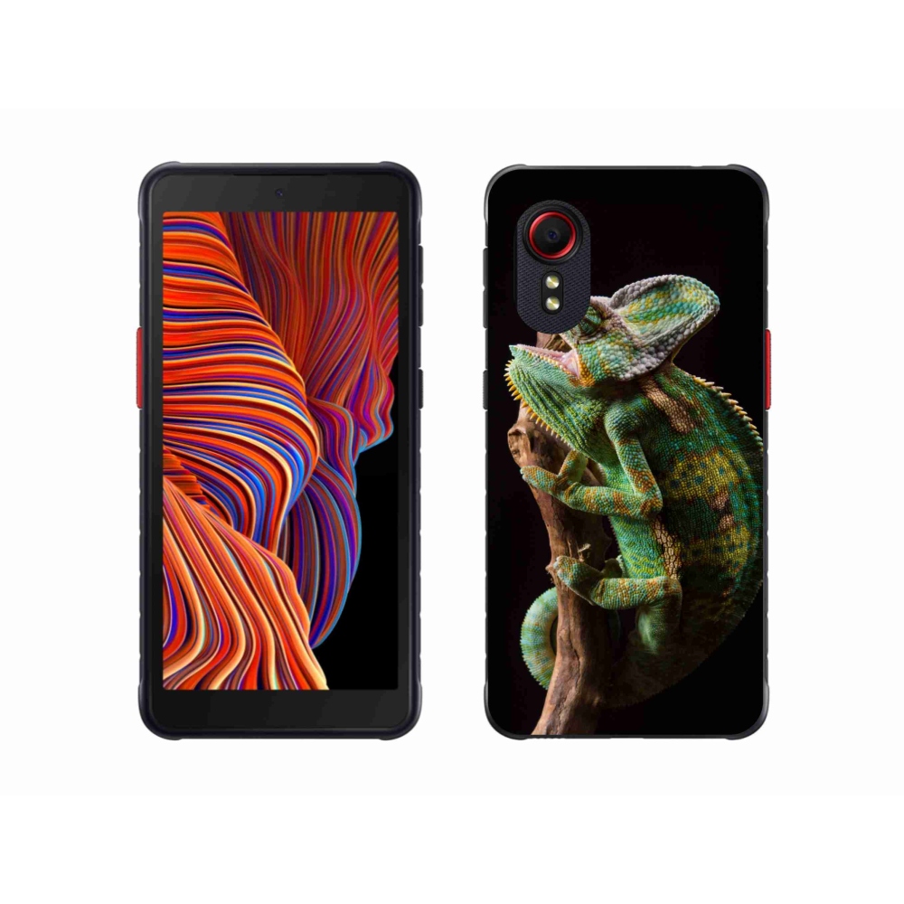 Gélový kryt mmCase na Samsung Galaxy Xcover 5 - chameleón