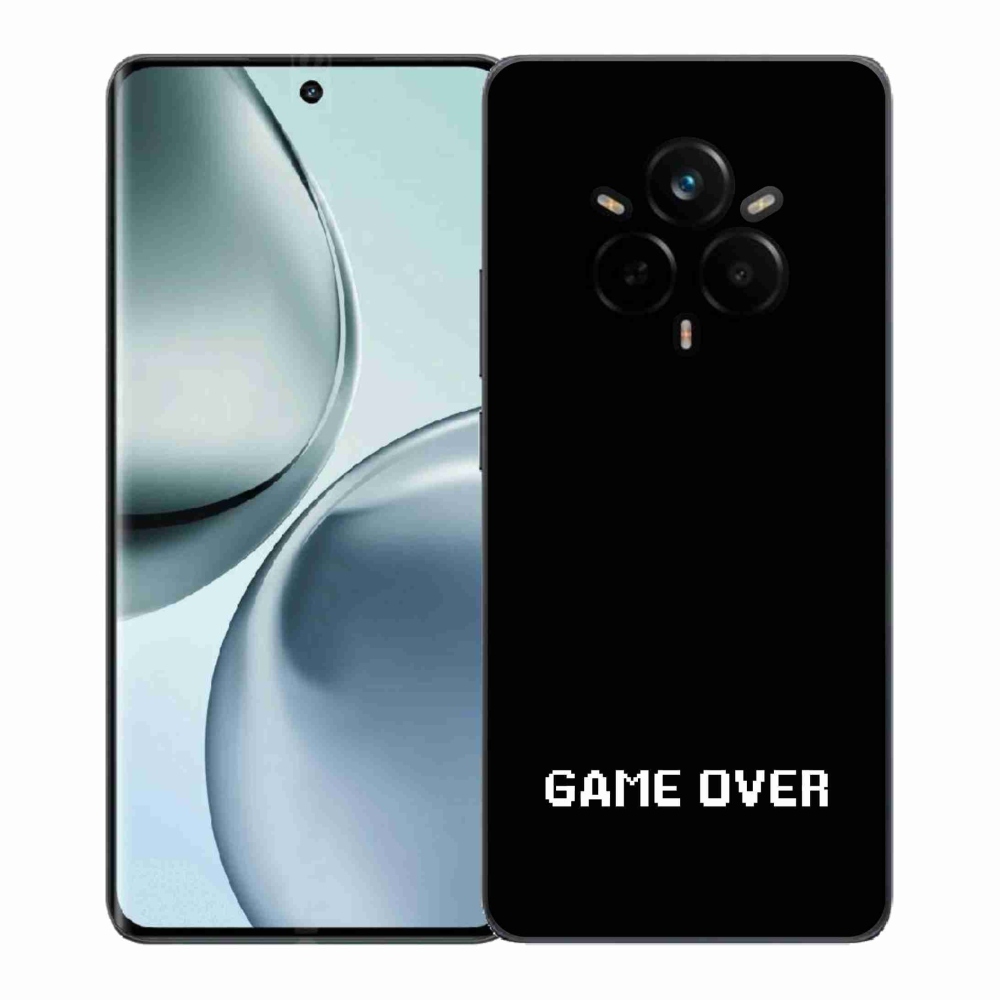 Gélový kryt mmCase na Realme 14 Pro+ 5G - game over čierne pozadie