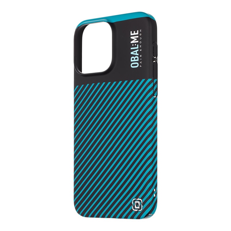 OBAL:ME Flossy Stripes Kryt pre Apple iPhone 15 Pro Max Black/Teal