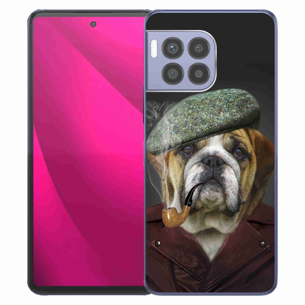 Gélový kryt mmCase na T-Mobile T Phone 2 Pro - pes s fajkou