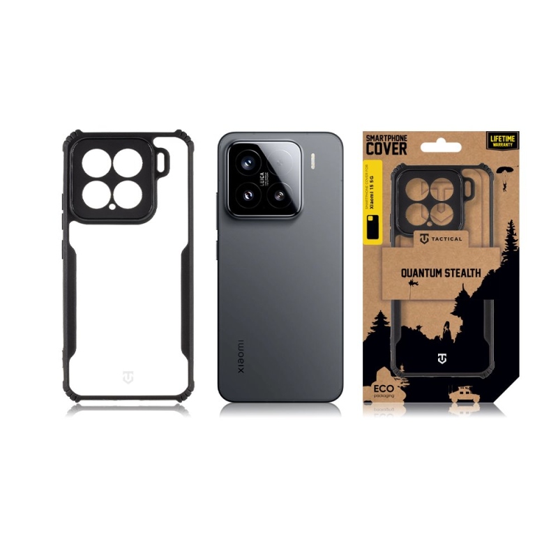 Tactical Quantum Stealth Kryt pre Xiaomi 15 5G Clear/Black