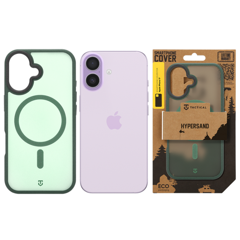 Tactical MagForce Hypersand puzdro pre Apple iPhone 17 v farbe Forest Green
