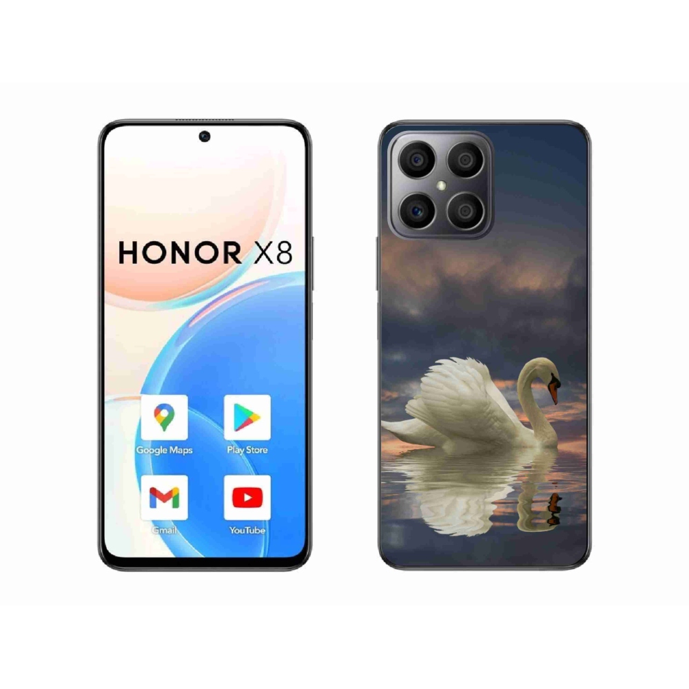 Gélový kryt mmCase na Honor X8 - labuť