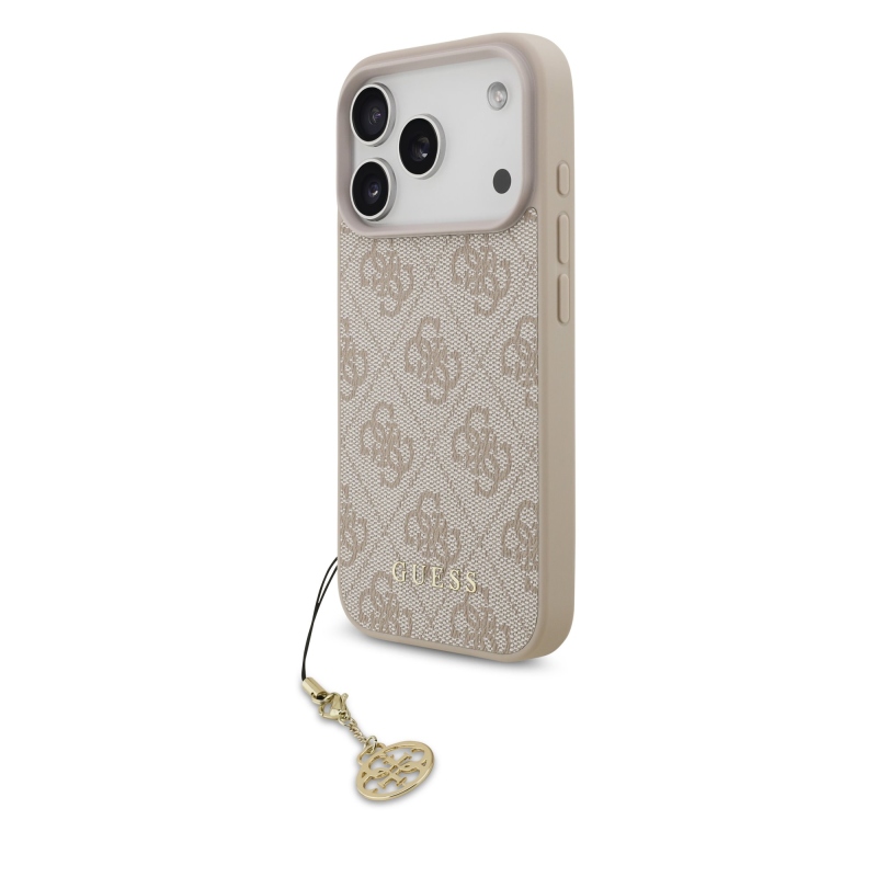 Zadný kryt Guess 4G Charm pre iPhone 17 Pro Tone on Tone Pink