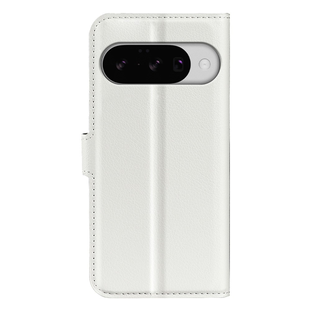 Litchi knižkové puzdro na Google Pixel 10 - biele