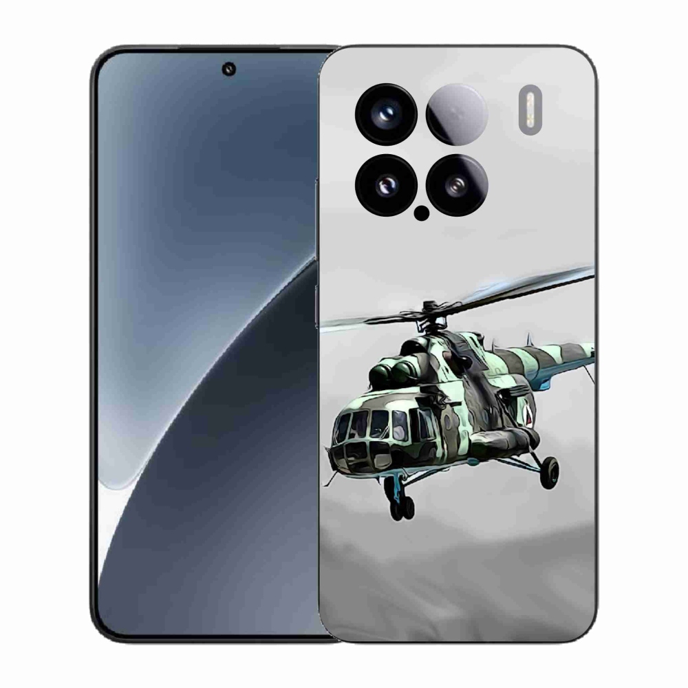 Gélový kryt mmCase na Xiaomi 15 - vojenský vrtuľník