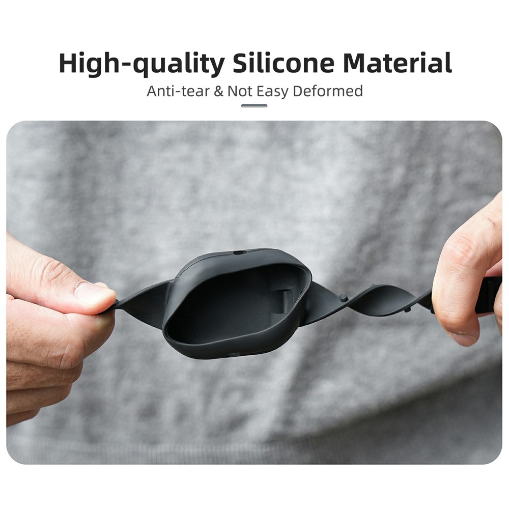 Silikónový ochranný obal s pútkom na ruku Sunnylife pre Insta360 GO Ultra – čierny