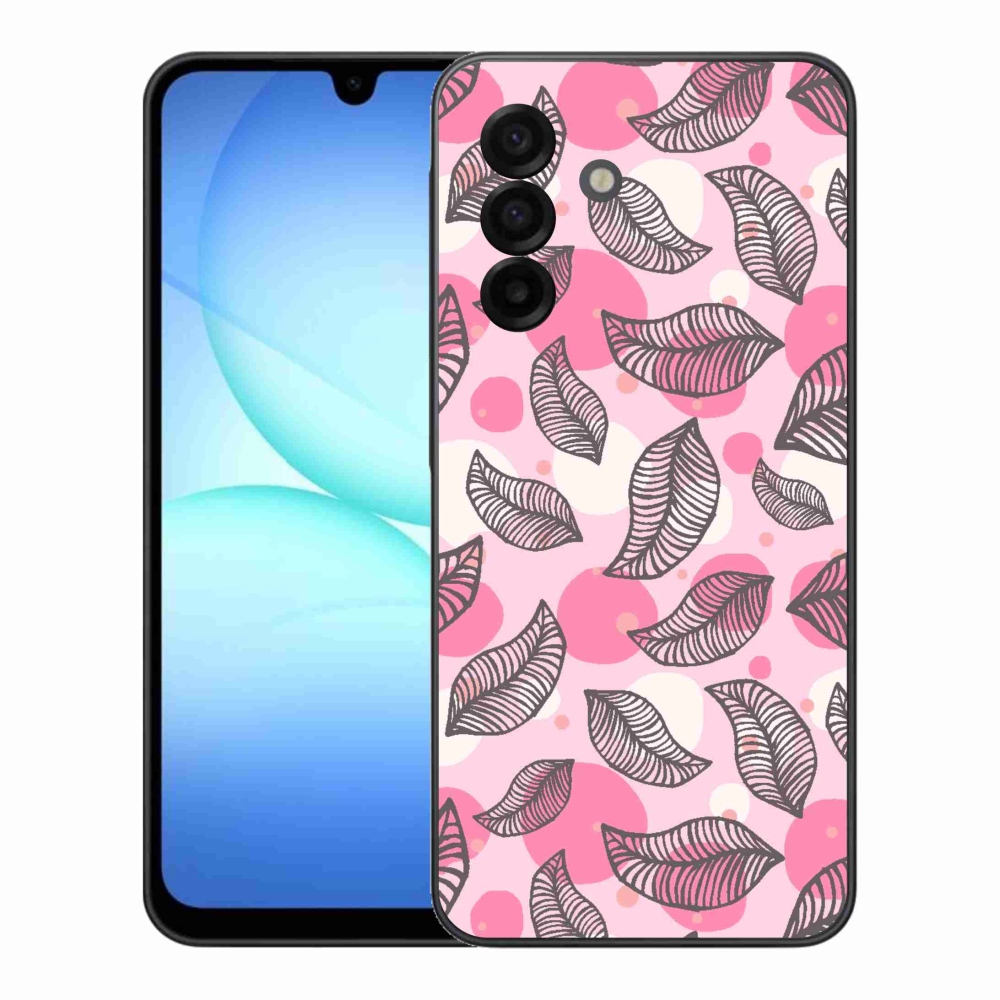 Gélový kryt mmCase na Samsung Galaxy A17 5G - kreslené padajúce listy
