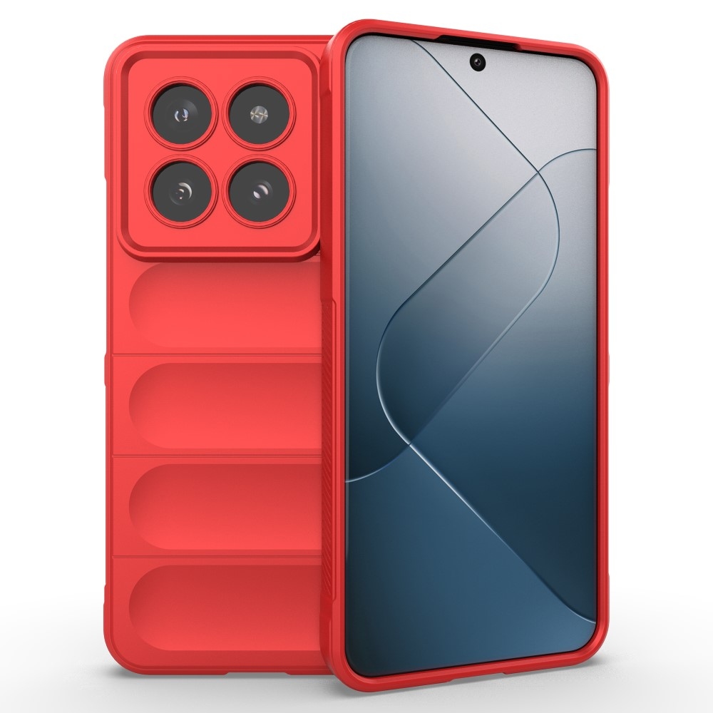 Rugg odolný gélový obal na Xiaomi 14 Pro - červený