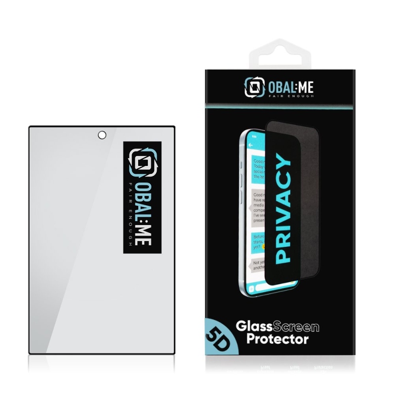 OBAL:ME Privacy 5D tvrdené sklo pre Samsung Galaxy Z Fold 8, čierne