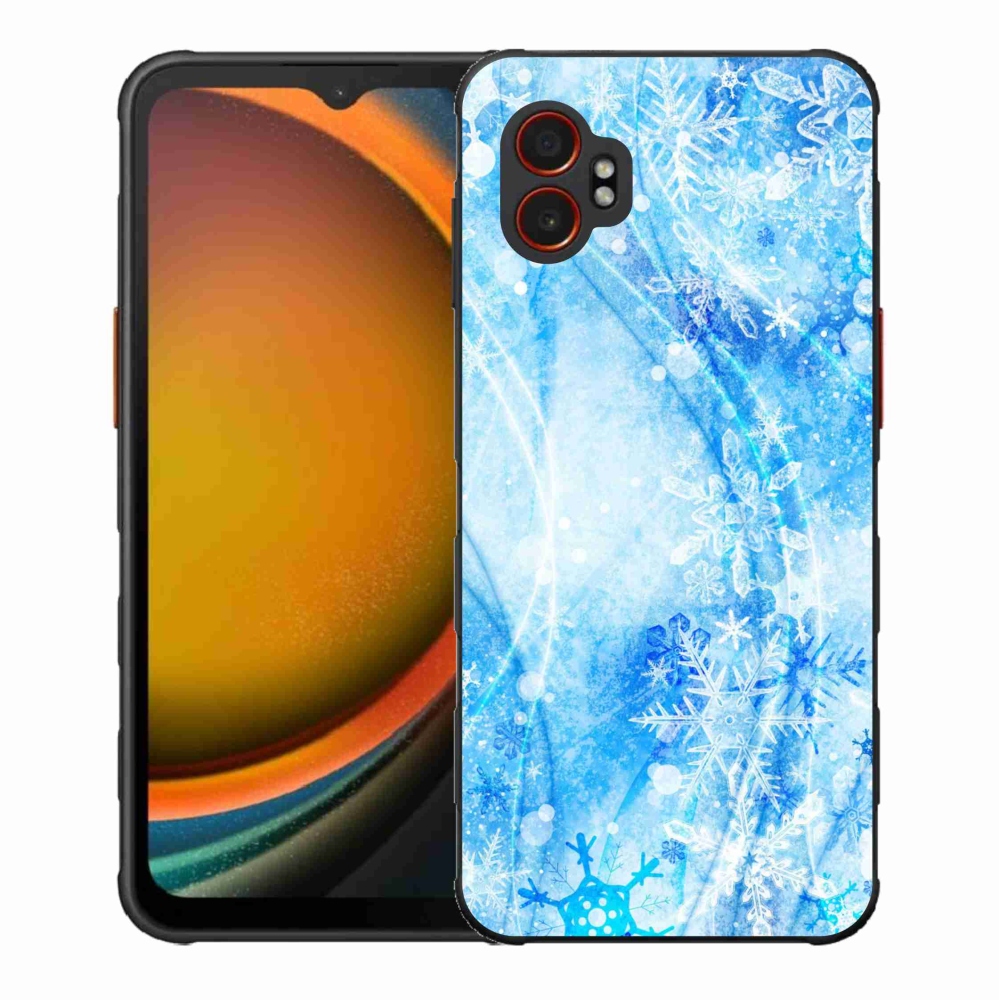 Gélový kryt mmCase na Samsung Galaxy Xcover 7 Pro - snehové vločky