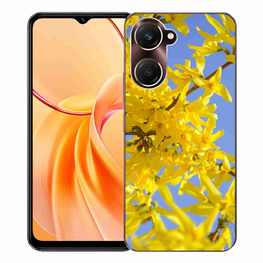 Gélový kryt mmCase na Vivo Y28s 5G - žlté kvety