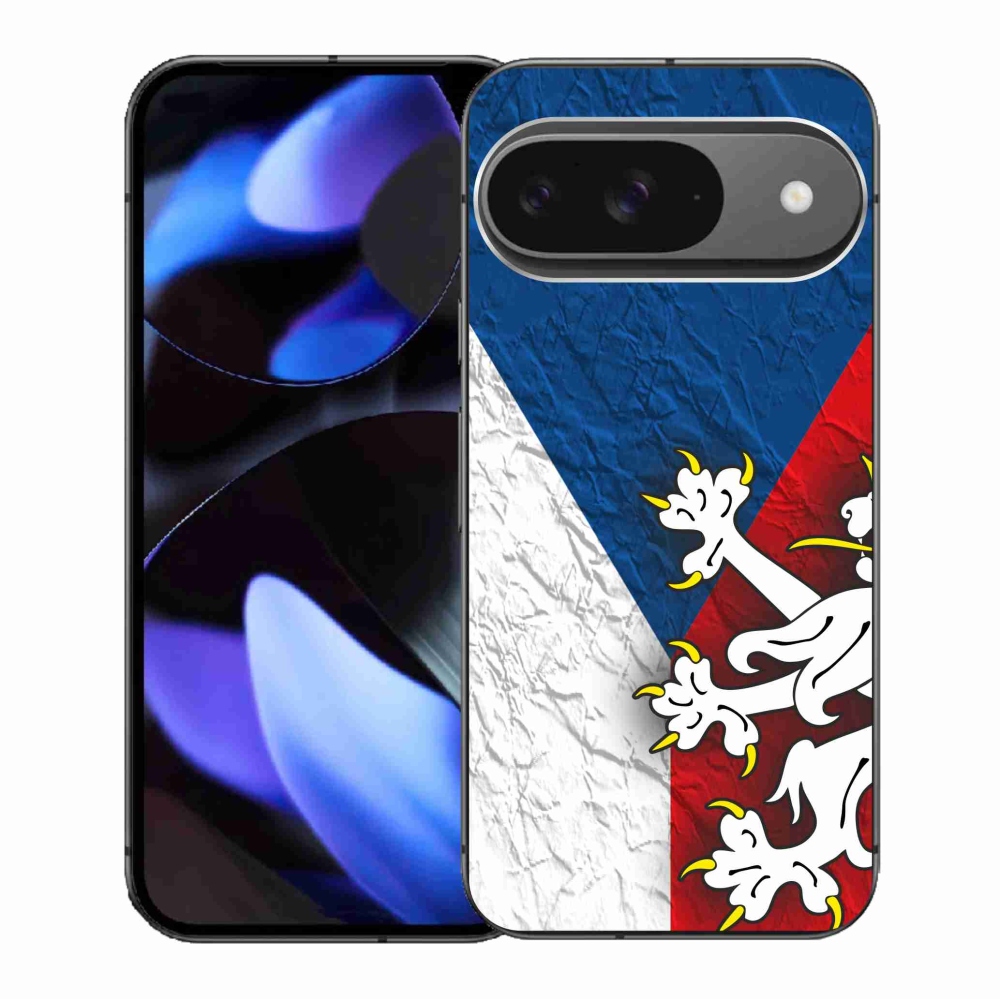 Gélový kryt mmCase na Google Pixel 9/9 Pro - česká vlajka 1