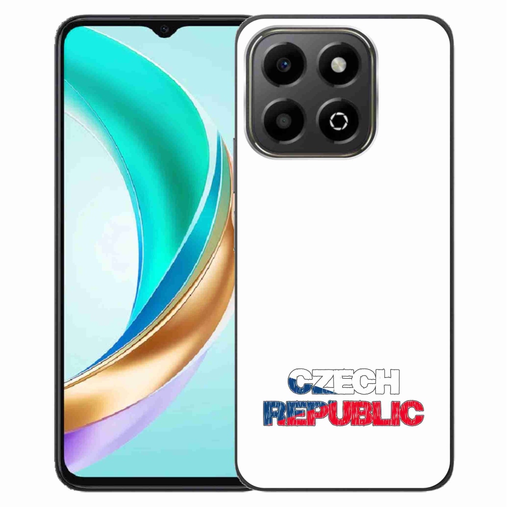 Gélový kryt mmCase na Honor X6b - Czech Republic biele pozadie