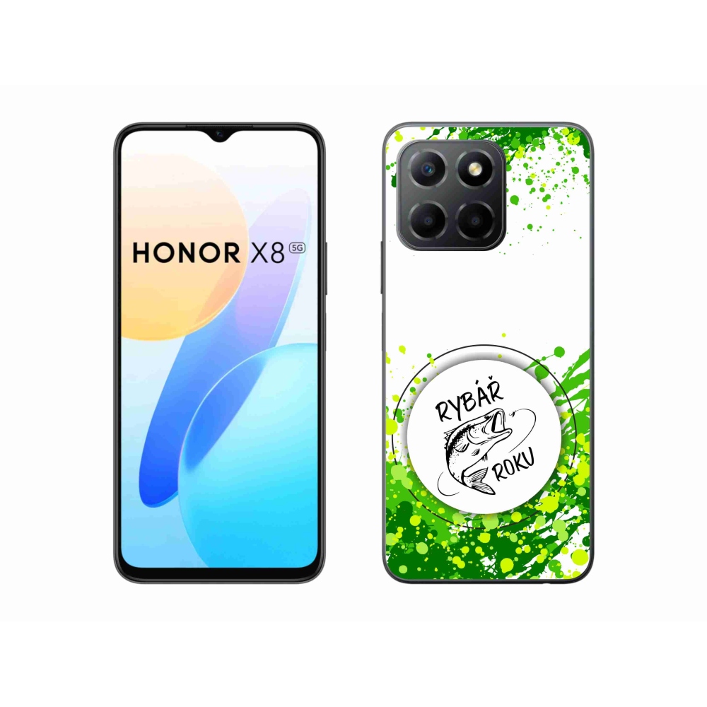 Gélový kryt mmCase na Honor X8 5G/Honor 70 Lite 5G - rybár roka biele pozadie
