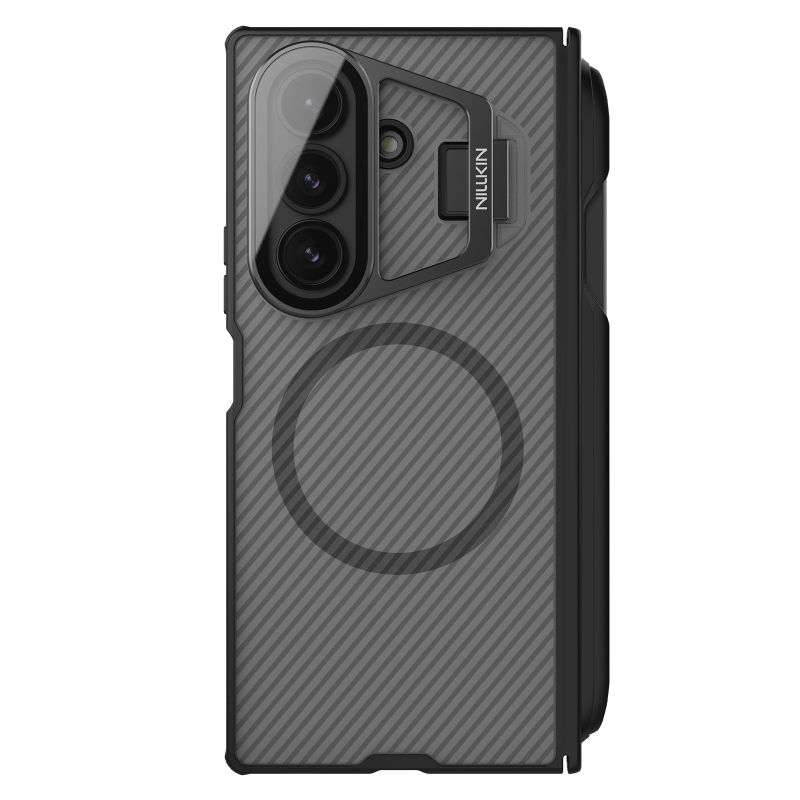 Nillkin CamShield Prop Magnetic Pen Slot Zadný kryt pre Samsung Galaxy Z Fold 7 Transparent Black