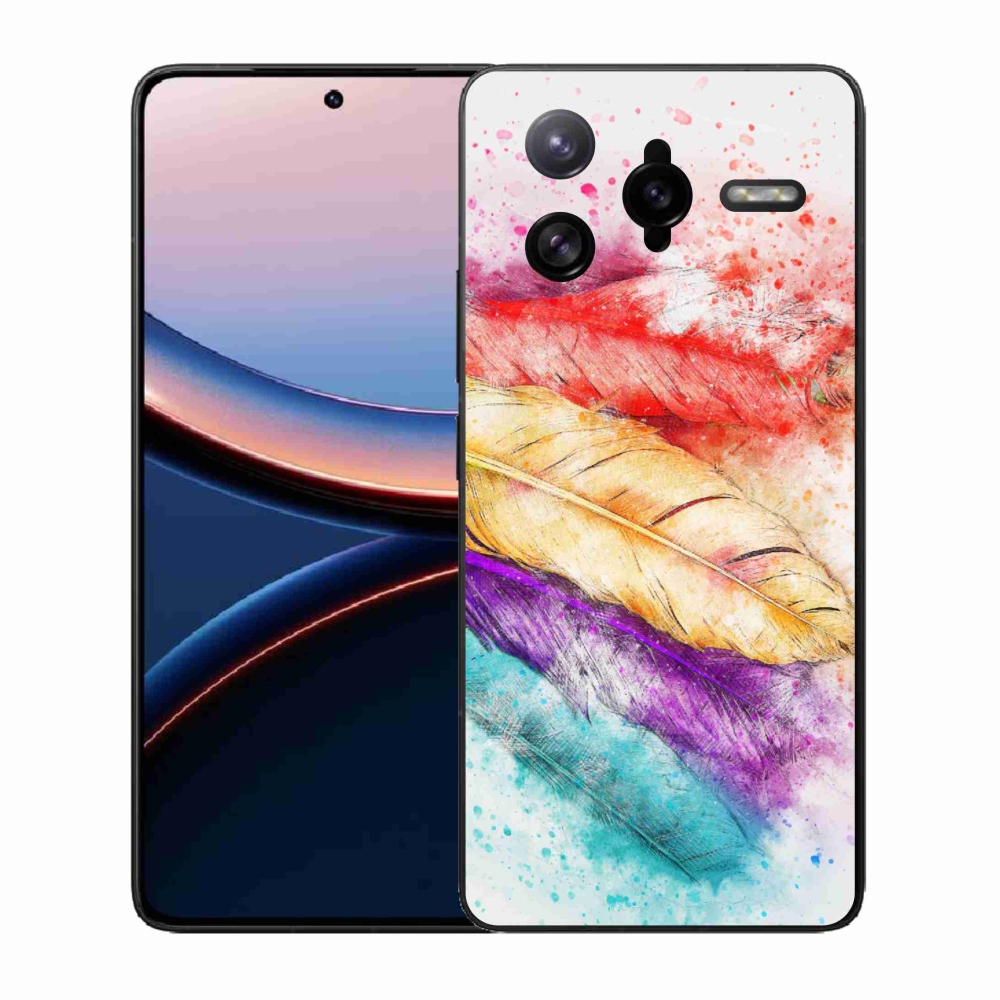 Gélový kryt mmCase na Xiaomi Poco F7 Ultra - farebné perie
