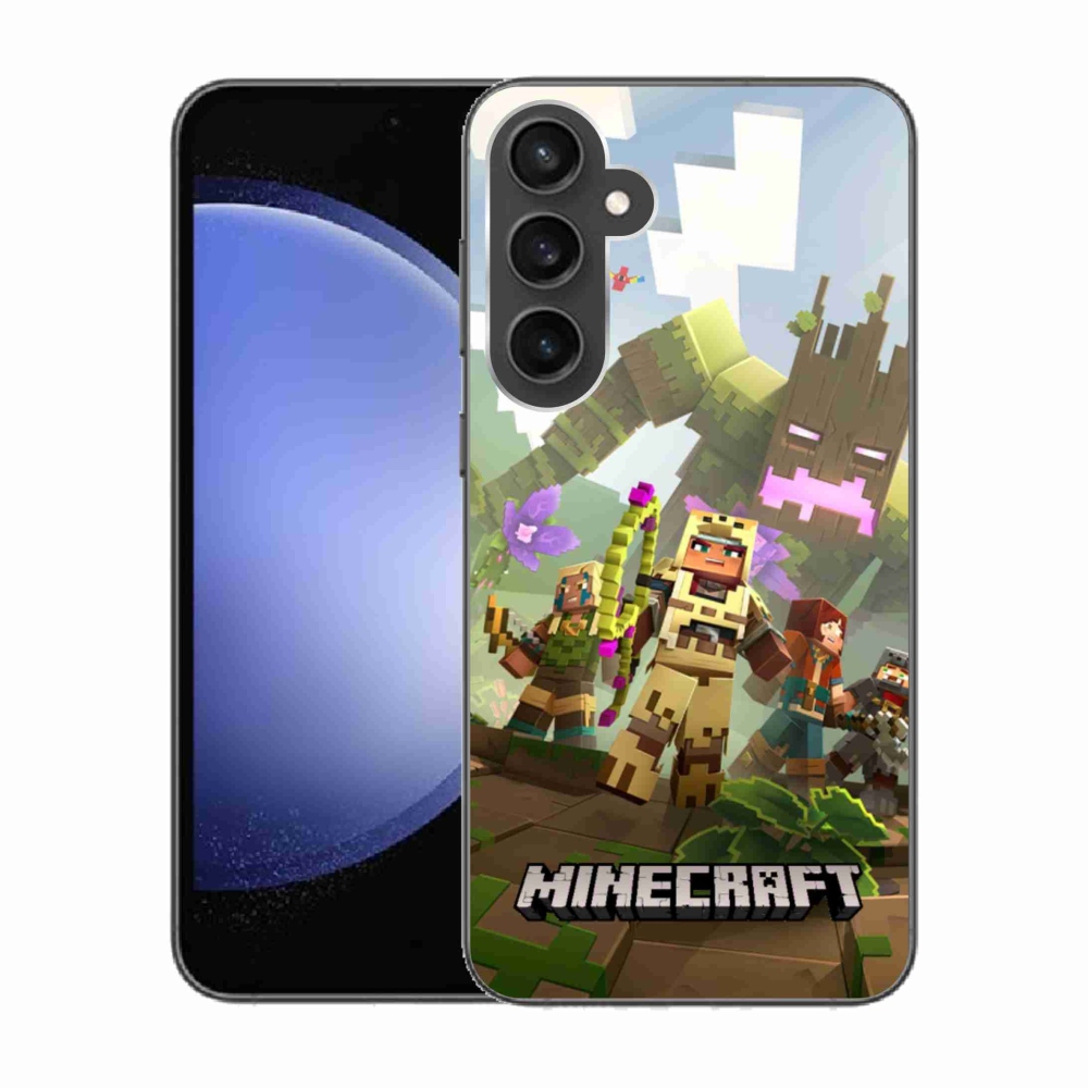 Gélový kryt mmCase na Samsung Galaxy S23 FE - minecraft 1